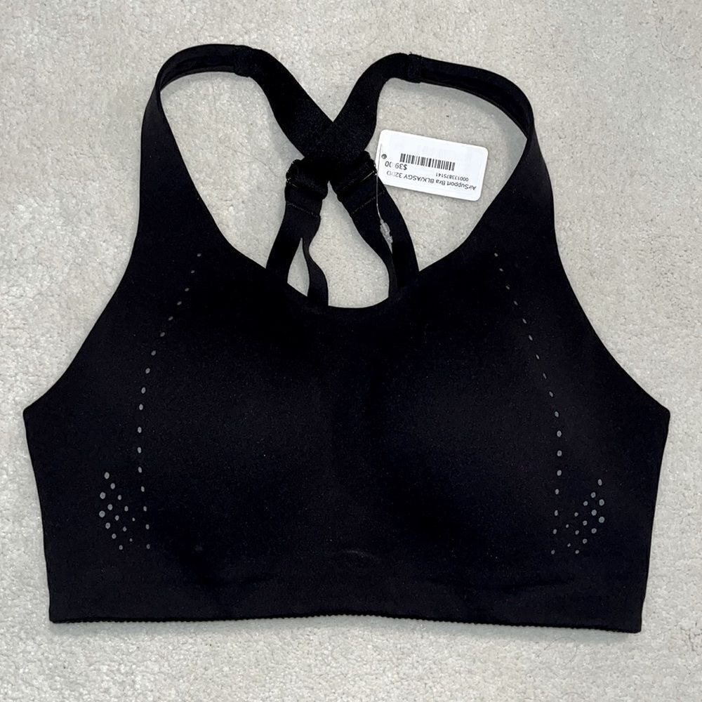 New Women's Lululemon Air Support Bra -Black -$98 MSRP - Size 32DD